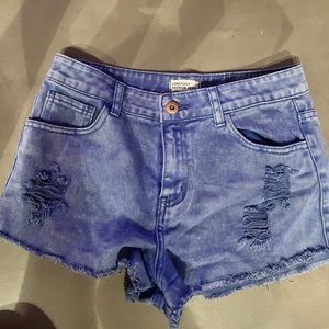 Denim shorts